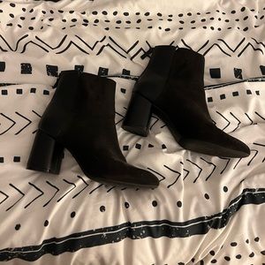 Black Velvet Booties